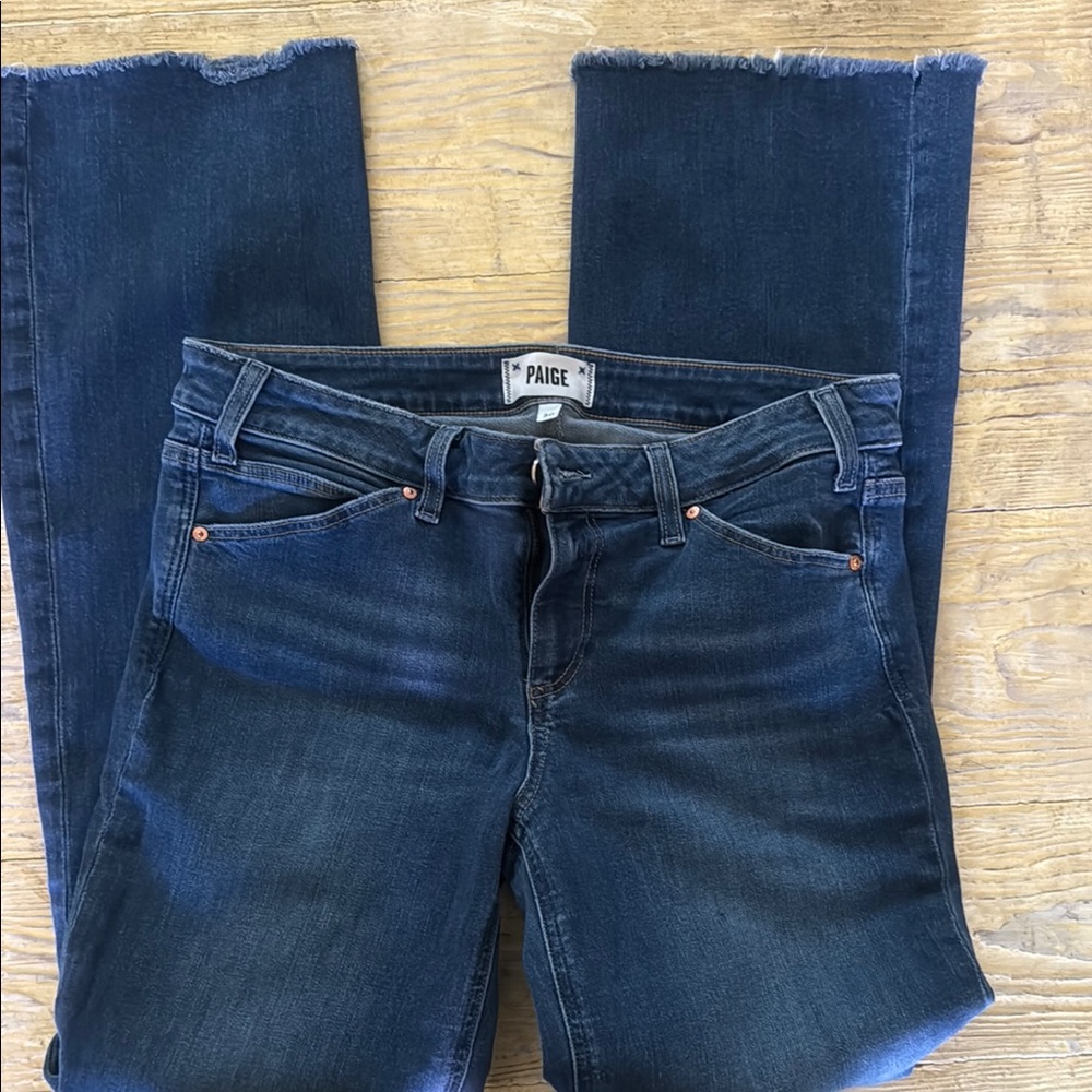 PAIGE Boot cut,  raw hem "Sloane"  Jeans size 30